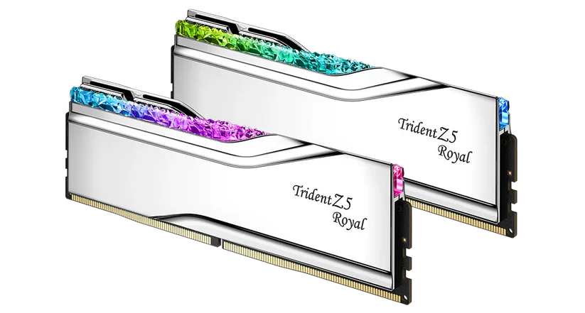 G.SKILL 64GB (2x32GB) DDR5-6400 Trident Z5 Royal - Intel XMP G.SKILL 64GB (2x32GB) DDR5-6400 Trident Z5 Royal - Intel XMP